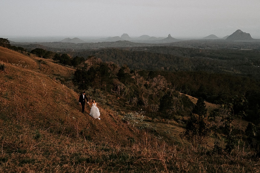 Kadence Edmonds and Cameron Keane's wedding photo at One Tree Hill