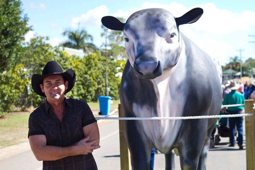 Australian country music star Lee Kernaghan at Beef Australia 2015 in Rockhampton.