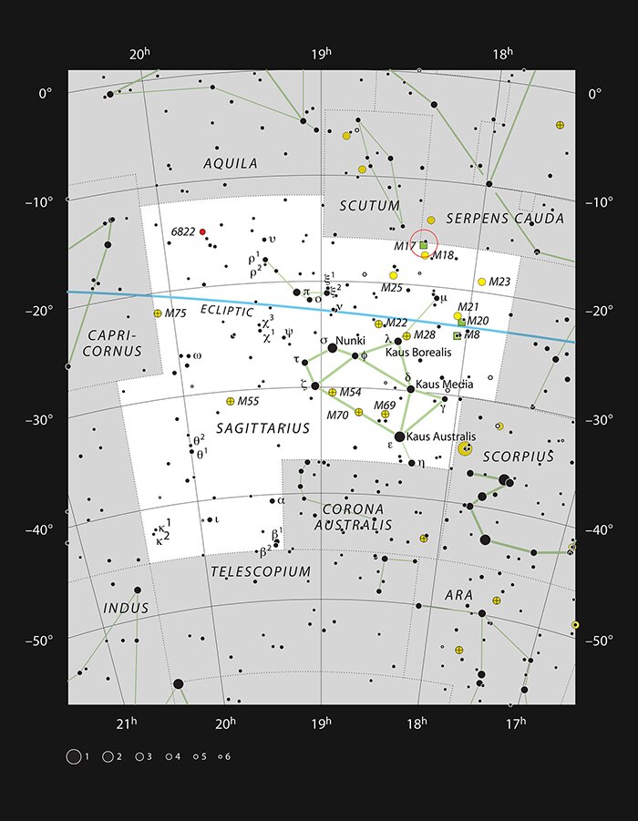 Messier 17 stellar nursery