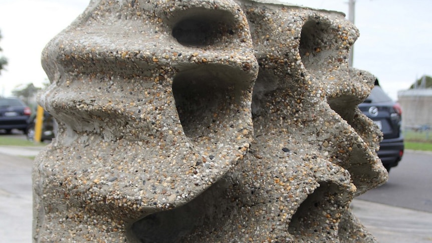 Artificial reef concrete block
