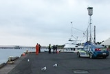 police at Port Lincoln wharf