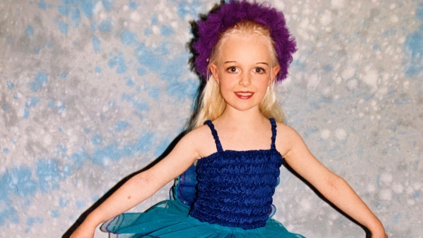 Ballet dancer Sophia Bender at the age of three