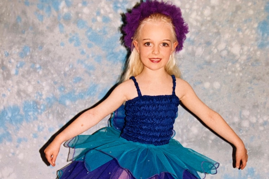 Ballet dancer Sophia Bender at the age of three