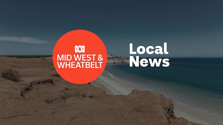 Rocky, sandy coast with ABC Midwest & Wheatbelt Local News logo superimposed over the top.
