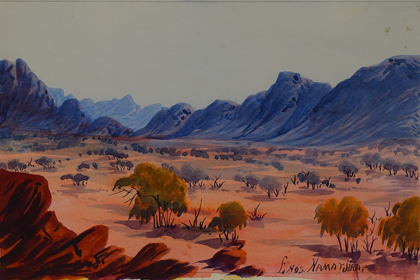 Enos Namatjira's watercolour