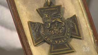 The Victoria Cross medal was awarded to Lance Corporal Bernard Gordon for bravery during WWI.