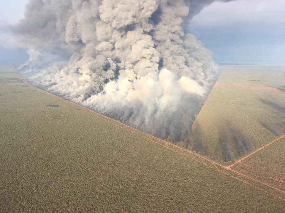 Fire south of Broome October 2018.