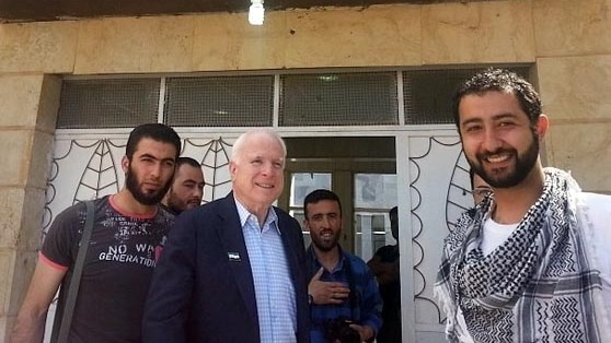 John McCain visits Syria on May 27, 2013.