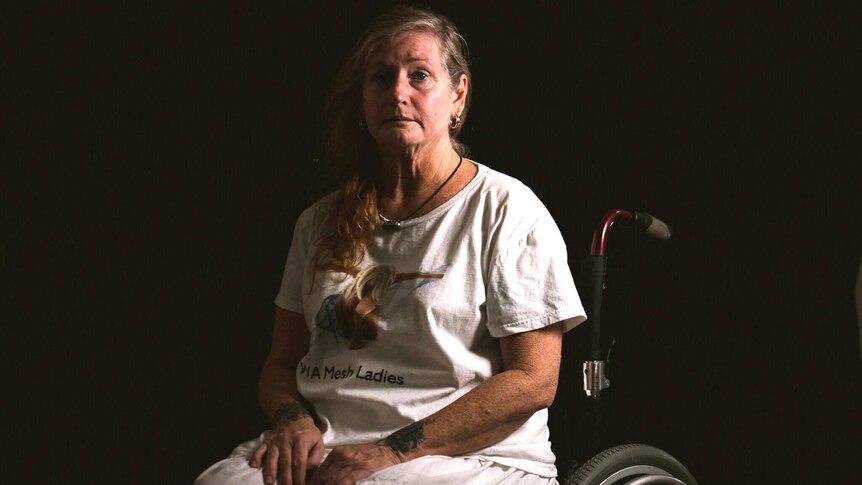 Tracey Whyte in a wheelchair