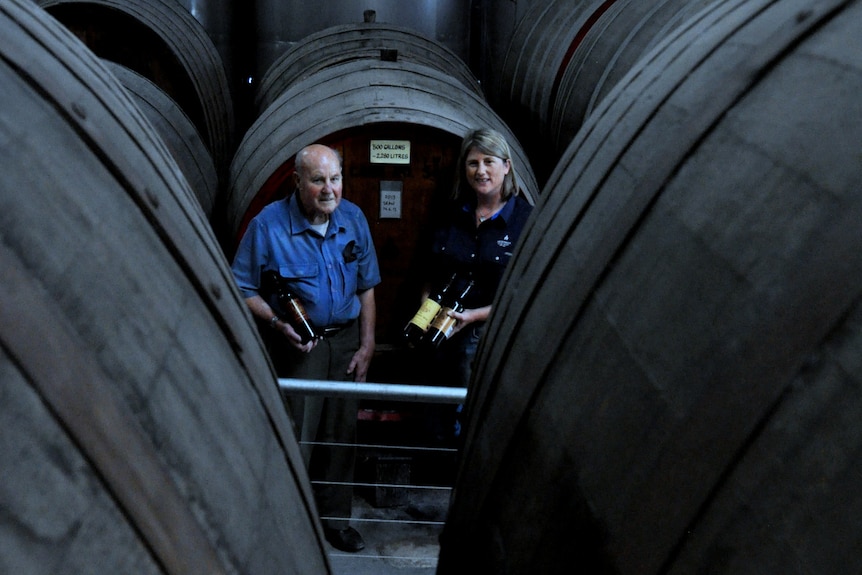 Among the casks