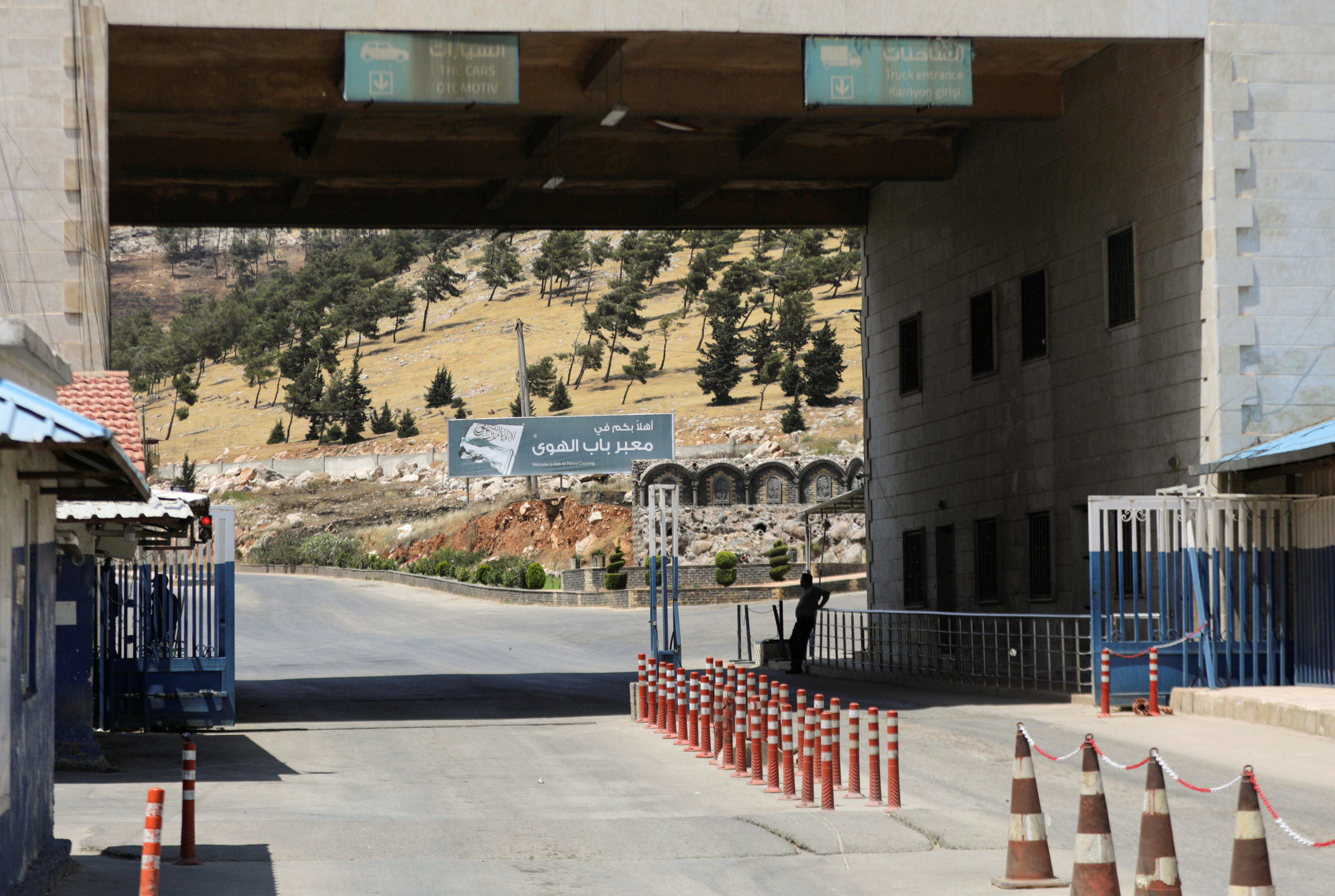 A crossing at the Syrian-Turkish border is seen in 2021.
