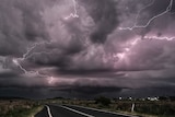 Lightning strike on the Gold Coast