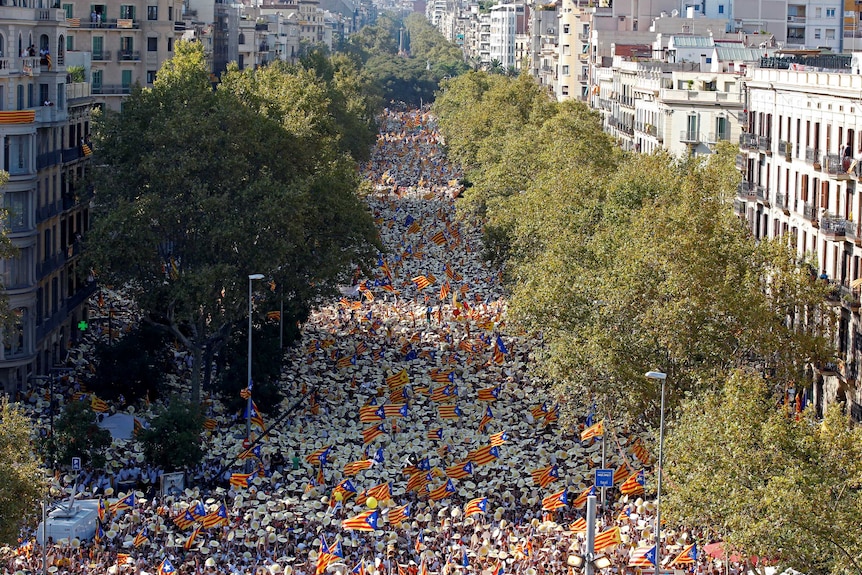 Pro-independence Catalan rally