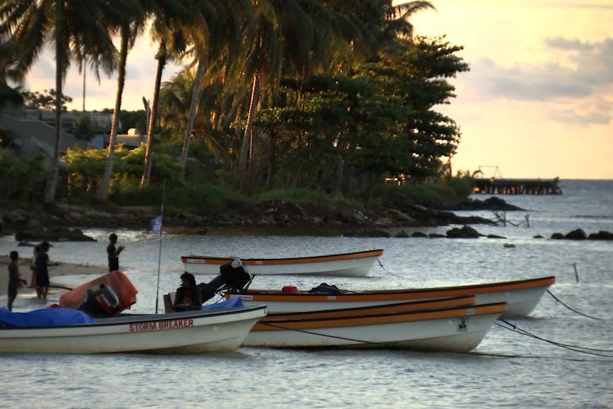 Boats at Manus Island.
