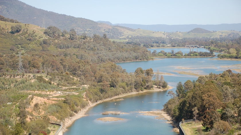 The top of the Eildon Spillway.