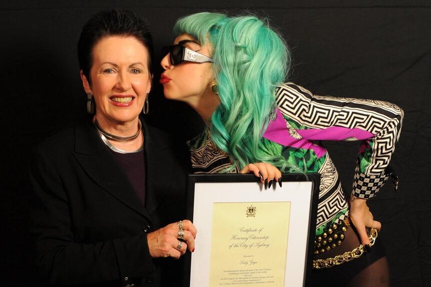 Clover Moore and Lady Gaga