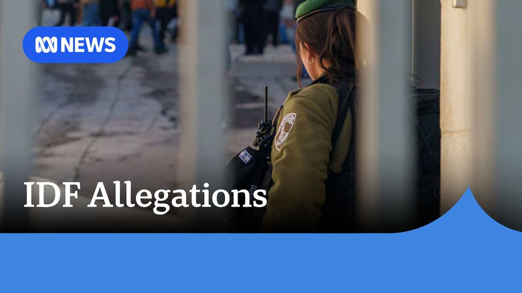 IDF Allegations: A female solider in fatigues leaning against a wall.