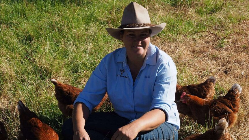 Blythe Calnan on her sustainable, egg farm with 400 chickens in Binningup in south west WA