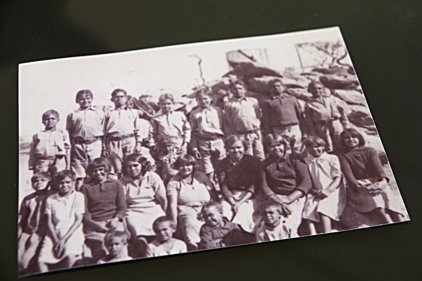 Harry Bennett and other children at the Phillip Creek Mission.