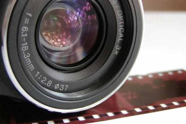 Tight photo of a camera lens