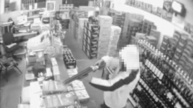 CCTV of Kingsville armed robbery