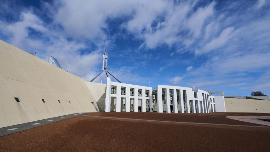 Parliament house in Canberra