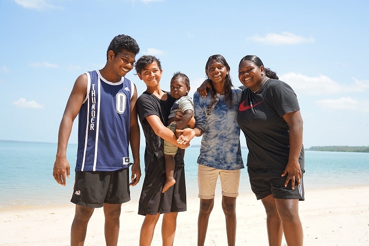 Maurice Rioli Jr, Kaleb Brogan, Latrell Puruntatameri, Maria Rioli, Marie Puruntatameri.