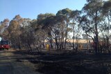 A blaze near Gunning is now under control after burning out more than 70 hectares.