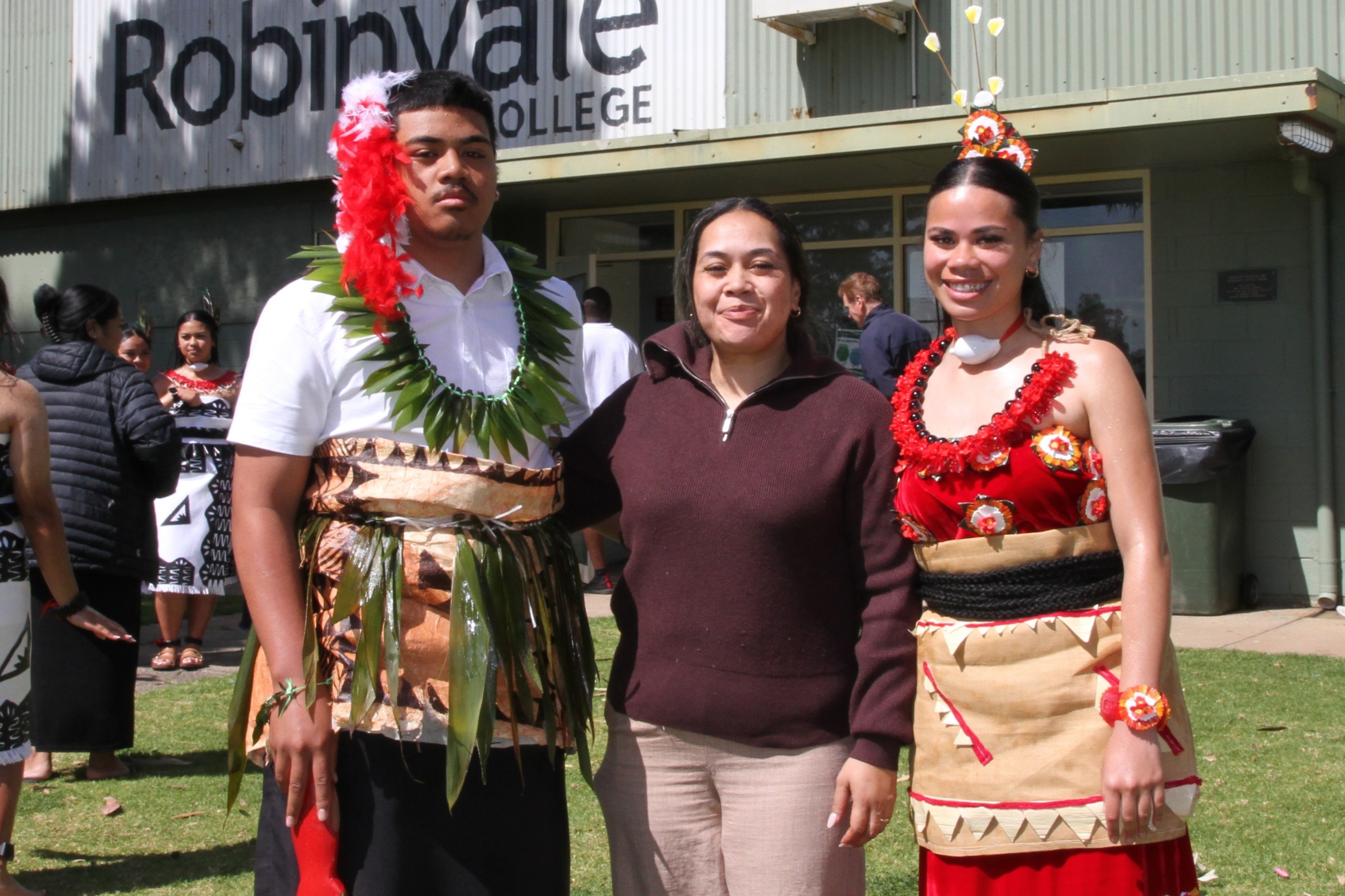 Sela Tuiaki-Ale with her son Latu Masila and daughter Suliana Mafi