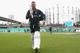 Australia's Michael Clarke looks on during a nets session at The Oval ahead of the fifth Test.