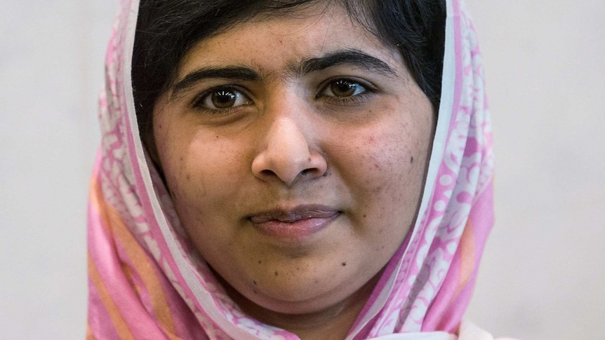 Malala Yousafzai is pictured at the UN Youth Assembly on July 12, 2013