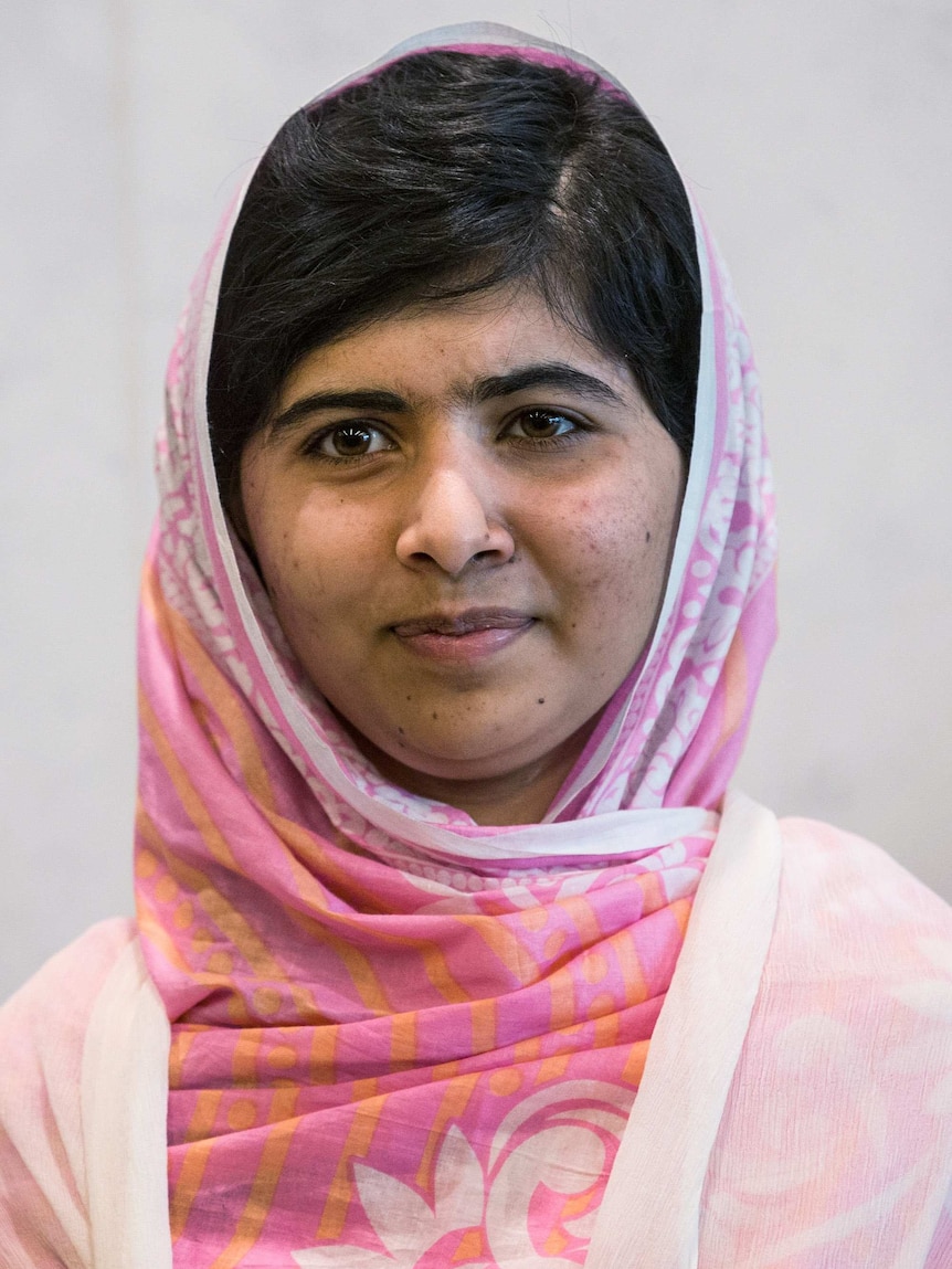 Malala Yousafzai is pictured at the UN Youth Assembly on July 12, 2013