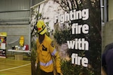 Signage at a bushfire education event in Taranna