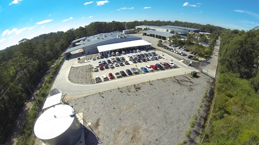 Aerial shot of new Life Health Foods plant