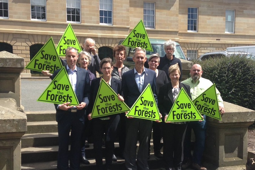 Former and current Greens parliamentarians in Hobart