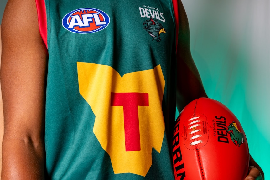 Tasmania Devils AFL club launched with name, colours, logo and guernsey