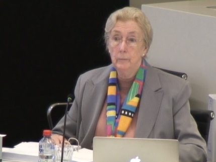 Sister Evelyn Woodward giving evidence at the royal commission.