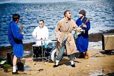 Eddy Current Supression Ring perform on the banks of an ocean