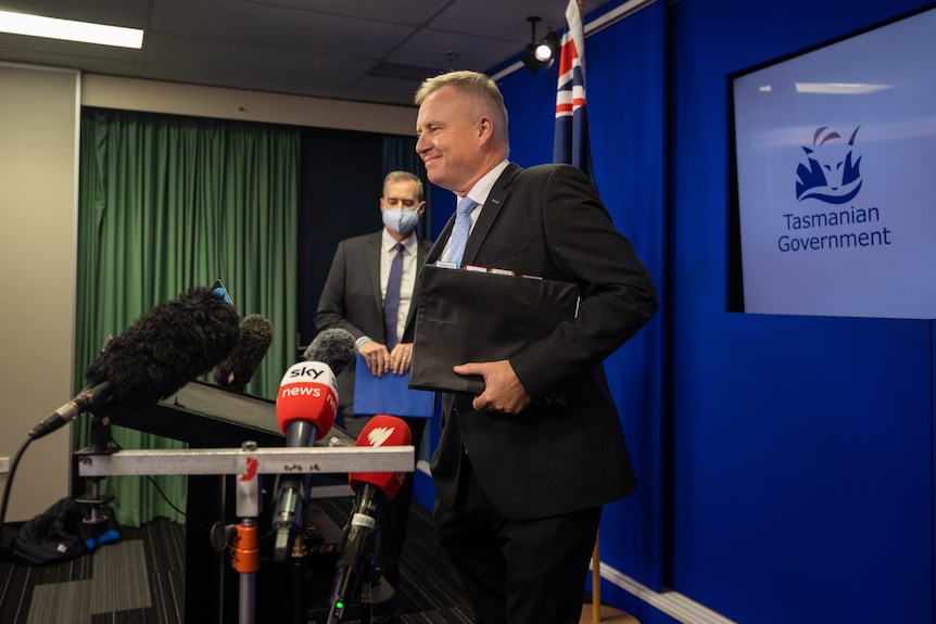 A man at a press conference.