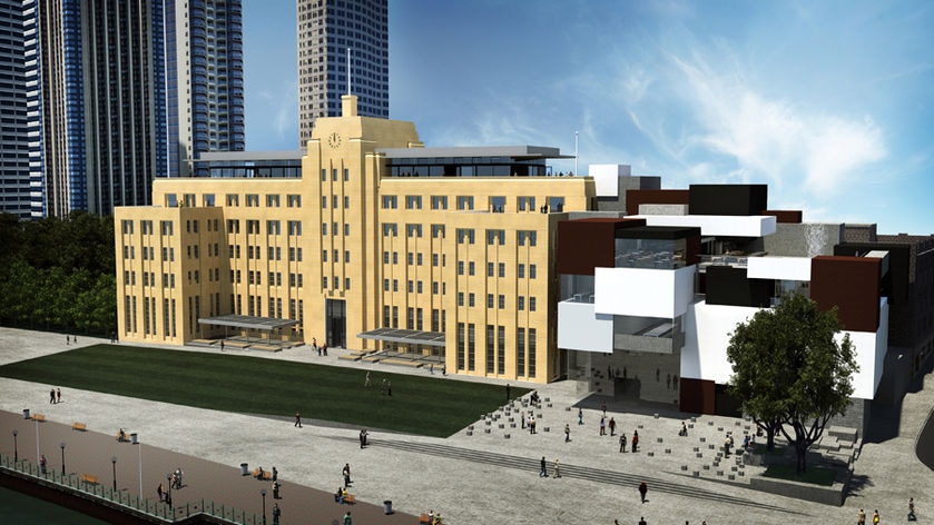 Artist's impression of the new Sydney MCA extension.