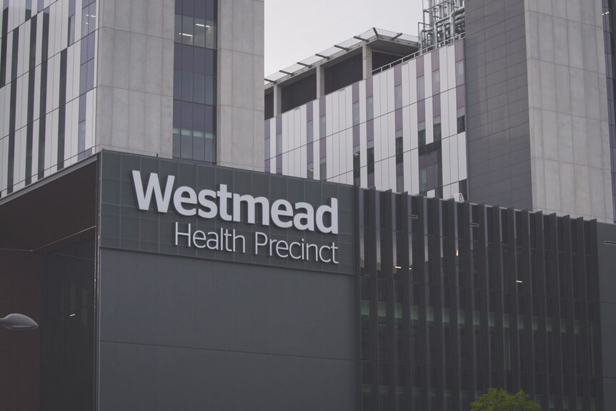 A building with the words Westmead Health Precinct displayed.