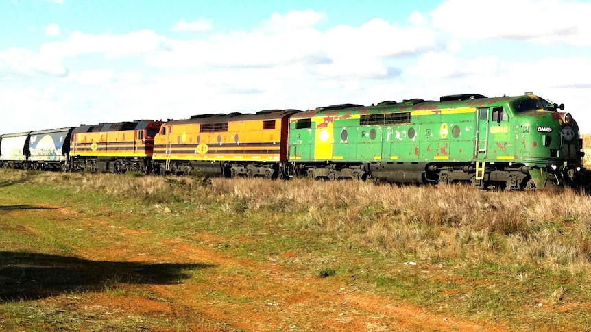 Loxton rail line in regional SA