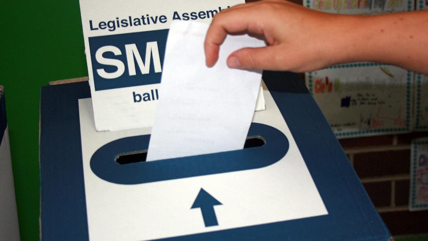 NSW election House of Assemby ballot box vote
