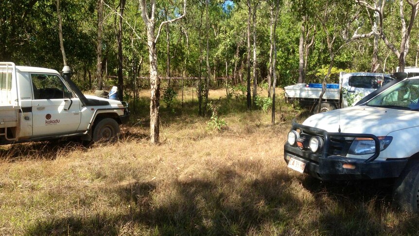 Rangers stationed near a remote section of Kakadu National Park where a man is feared to have been taken by a crocodile.