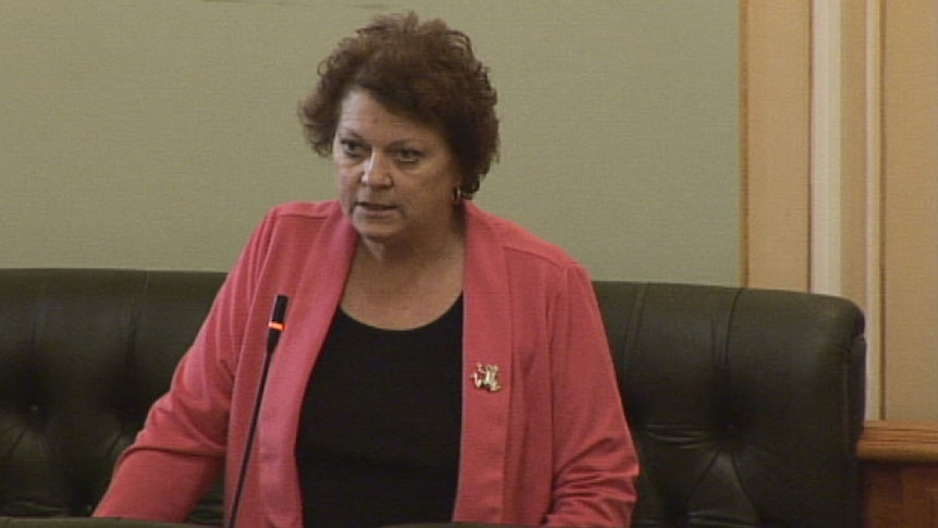Independent Qld MP Liz Cunningham in Qld Parliament