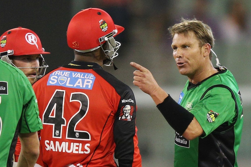 Warne-Samuels face-off