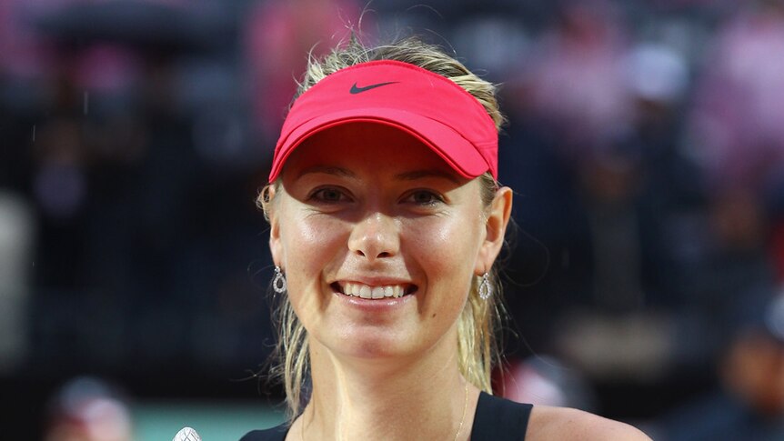 Maria Sharapova wins the claycourt Rome Masters tournament for the second year running.