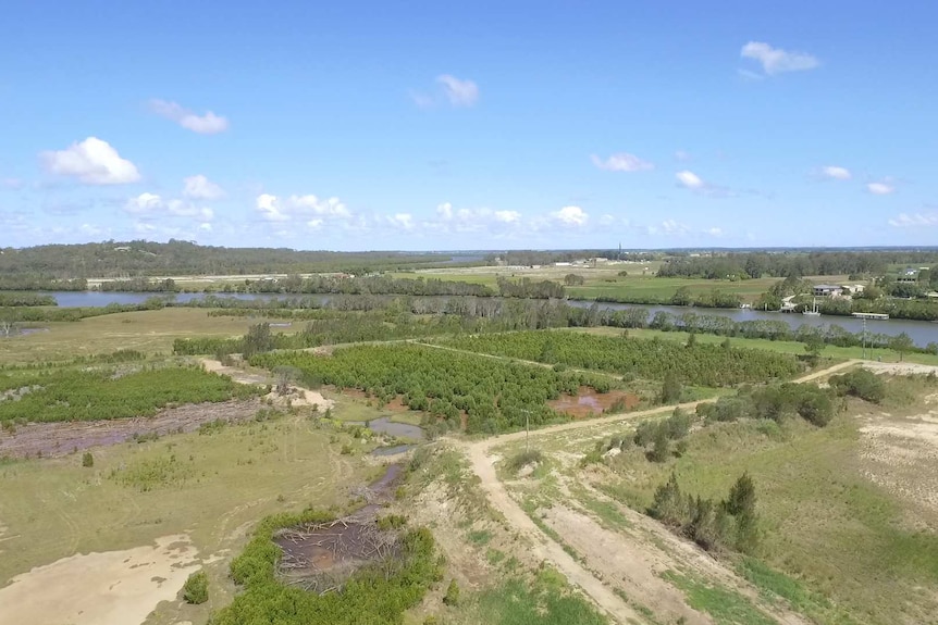 View of the Carbrook site alongside the Logan River, slated for The Lakes development