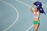 Gold medal favourite ... Sally Pearson celebrates her win at the 2011 world championships in Deagu