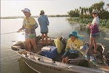 Women competing in the Northern Territory's only all-women fishing challenge.